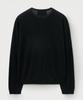 Satur Lauren Basic Crew Neck Fine Cardigan Black