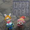 Cute Clown Circus Nail Art Silicone Carving Mold