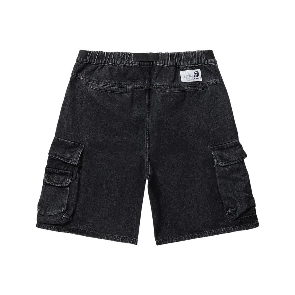 Li Ning Denim Shorts Men's Black AJSU015-2