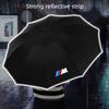 HBSA8 New Automatic Reflective Stripe Reverse Led Light 10 Ribs Windproof Umbrellas For BMW M X1 X3 X5 X6 E46 E39 E90 E36 E60 E34