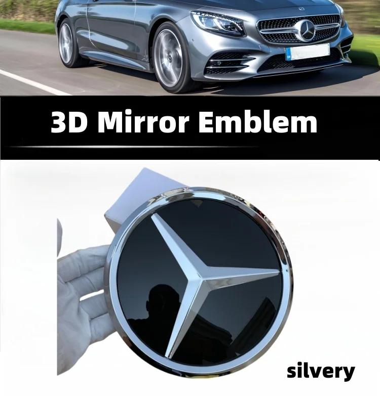 Häftig Bilklistermärke För W204 W205 X253 W213 W212 W176 W177 W167 W246 W117 Mercedes Benz Tillbehör Grill Emblem Stjärna Logotyp Bil Front