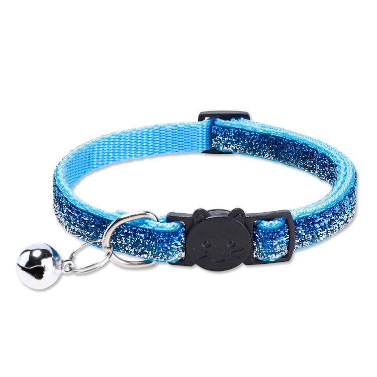 Glitter Cat Collar with Bell, Multiple Colors Available