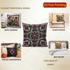 2D Colorful Ethnic Floral Pattern Decorative Pillow Covers Pattern Cushion Cover Suitable For Sofa Bedroom Car Pillow Cover