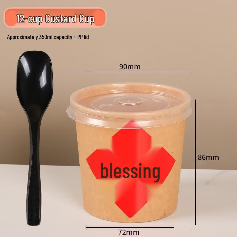 ZISIZ Commercial Kraft Paper Soup Container Set