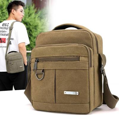 Plátěná taška přes rameno Pánská taška přes rameno v novém korejském stylu Canvas Messenger Bag Outdoor Volný čas Cestování Přenosná taška přes rameno Peněženka Kabelka