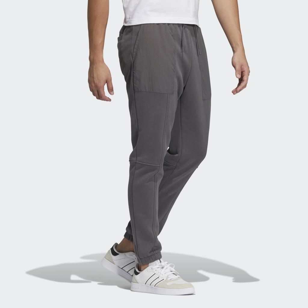 Adidas Neo Large Logo Sweatpants Men Bottoms Gray HG1608