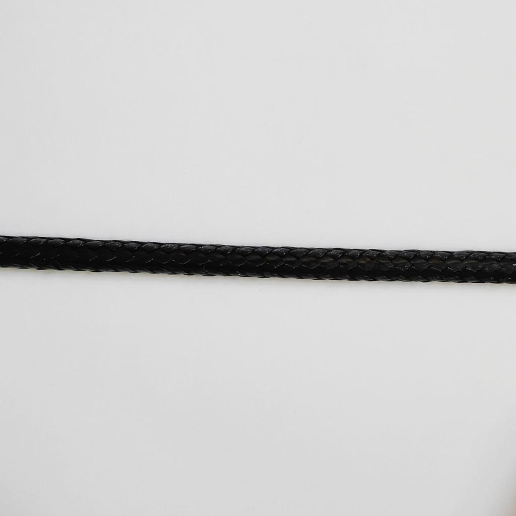 Korejská černá voskovaná šňůra, 1,0 mm-3 mm, Ručně vyráběná DIY pro náramky a náhrdelníky