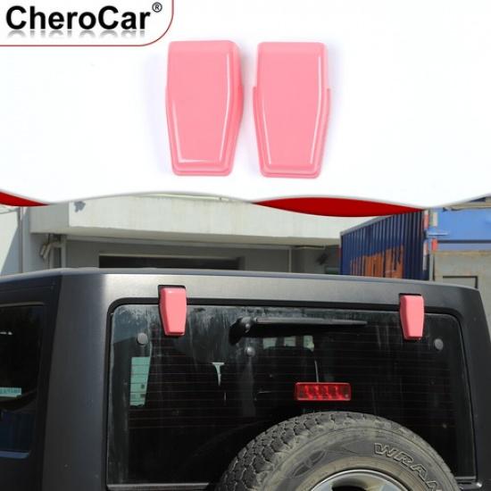 

2x Накладка на петлю стекла задней двери для Jeep Wrangler JK 07-2017 Розовый