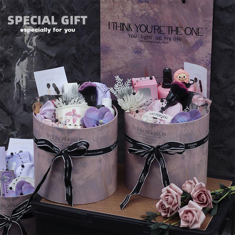 Purple Bridesmaid Gift Set: High-End Hug Bucket Box for Girls