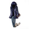 2023 Winter Women's Mid-Length Lightweight Hooded Down Jacket, Plus Size, Thin Style, Extra Large 