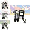 2324 Juventus Home Jersey Set With Socks 10 Polyester Fiber Fabric Children And Adult Sizes