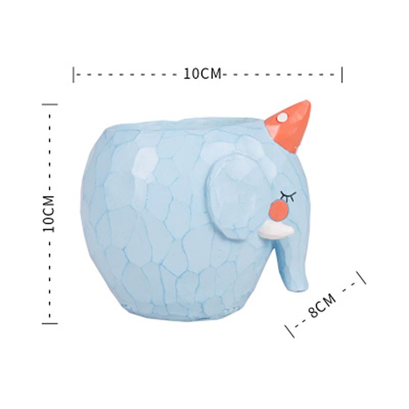 

Cartoon Animal Shape Flower Pots Cute Mini Elephant Whale Plant Pot Micro Vase Bonsai Succulent Planter Decor Crafts