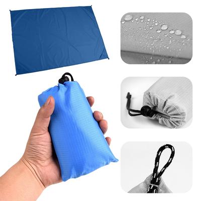 Pocket Picnic Blanket Sandproof Lightweight Pocket Camping Tarp 200x140CM Water Resistant Compact Beach Mat for Outdoor