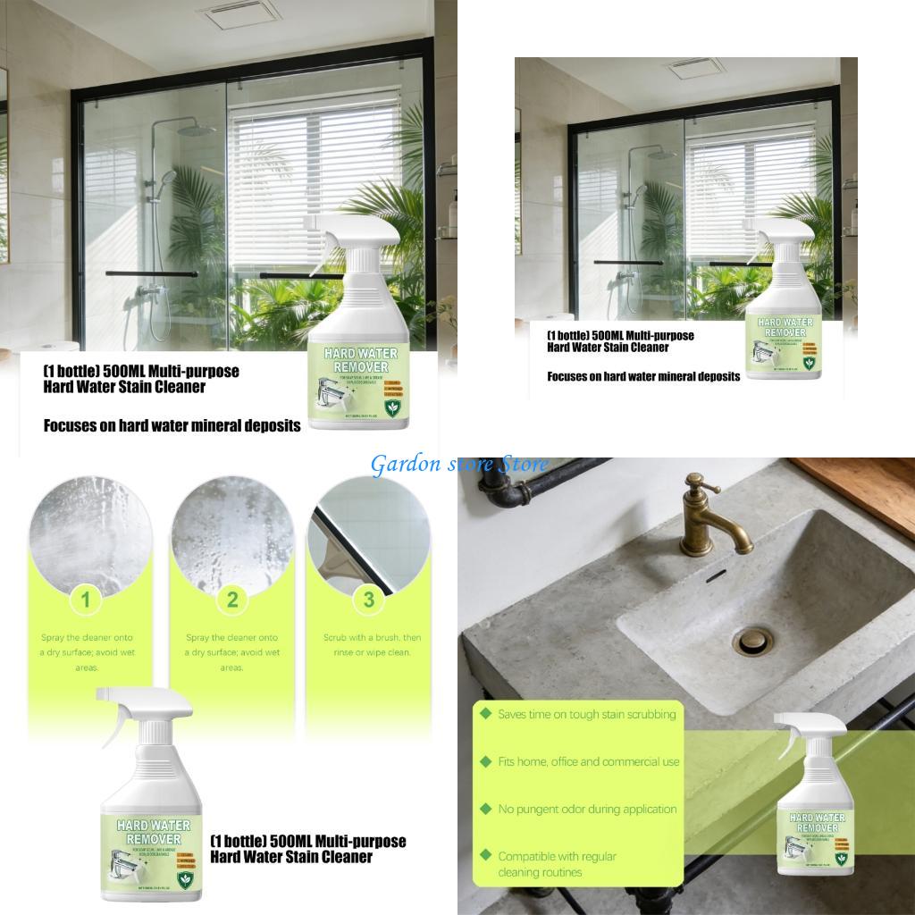 B0KB Efficient Limescale Removal Sprays Hard Water Stain Remover For Tap Sinks Tile