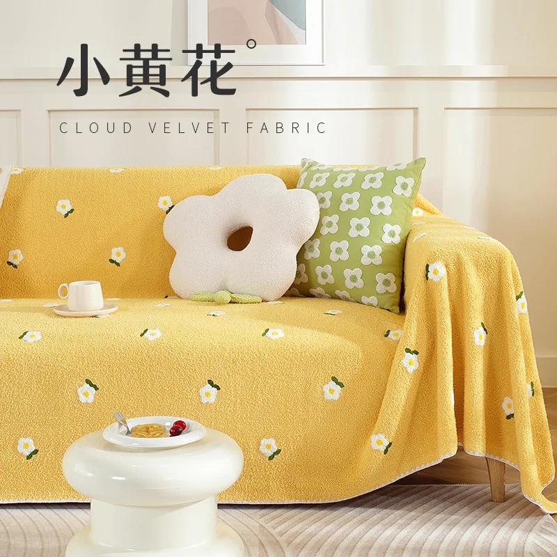 Новая подушка для сиденья дивана осень-зима утолщенная ткань полного покрытия полотенце — фото 9