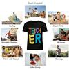 Leopard Lightning TEACHER Graphic Casual Teacher Themed Top Pure cotton T-shirt