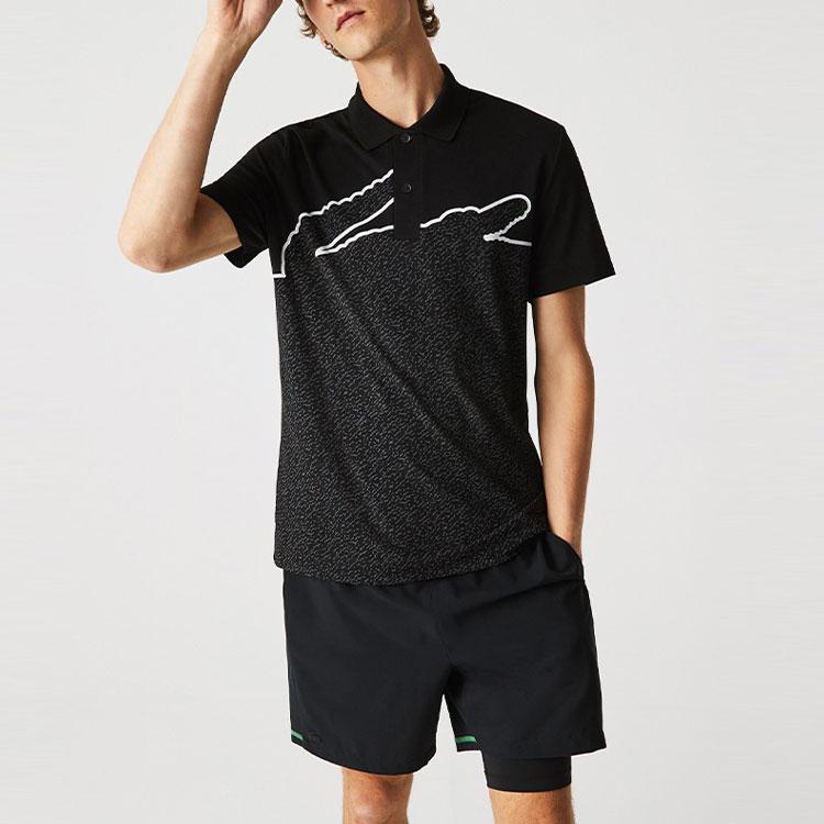 LACOSTE Polo Shirts Men's Black Moderate PH3325-031
