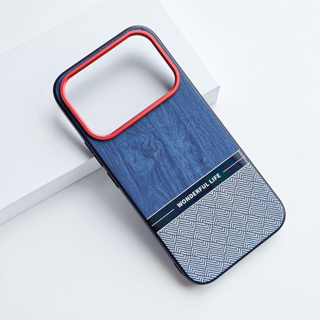 Für Honor 600/600 Pro Hülle Premium Holzmaserung Leder Fingerabdruckresistent Kratzfest Stoßfest Abdeckung Für Honor 600/600 Pro Funda