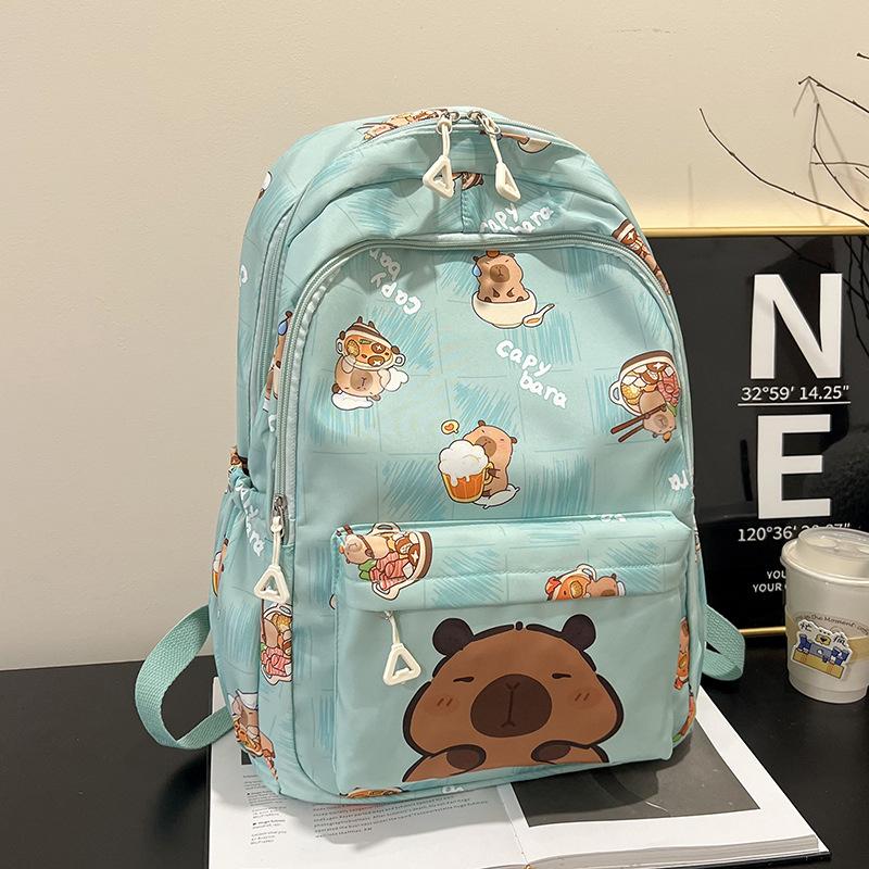New cartoon animation backpack cute printing large capacity casual simple spine backpack manufacturer