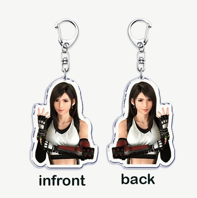 Portachiavi Gioco d'Azione per Accessori Portachiavi Gioielli Portachiavi Cloud Strife Ffvii Tifa Sephiroth Vincent Valentine Regali per Fan
