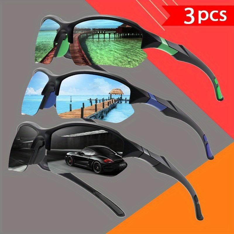 3 Pairs of Fashionable and Versatile Glasses Designed for Both Men and Women Suitable for Activities and Casual Wear