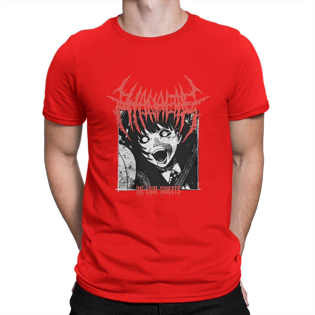 Men TShirt Love Sweets Vintage 100 Cotton Tees Short Sleeve Hanabie T Shirt Crew Neck Clothing 6XL S