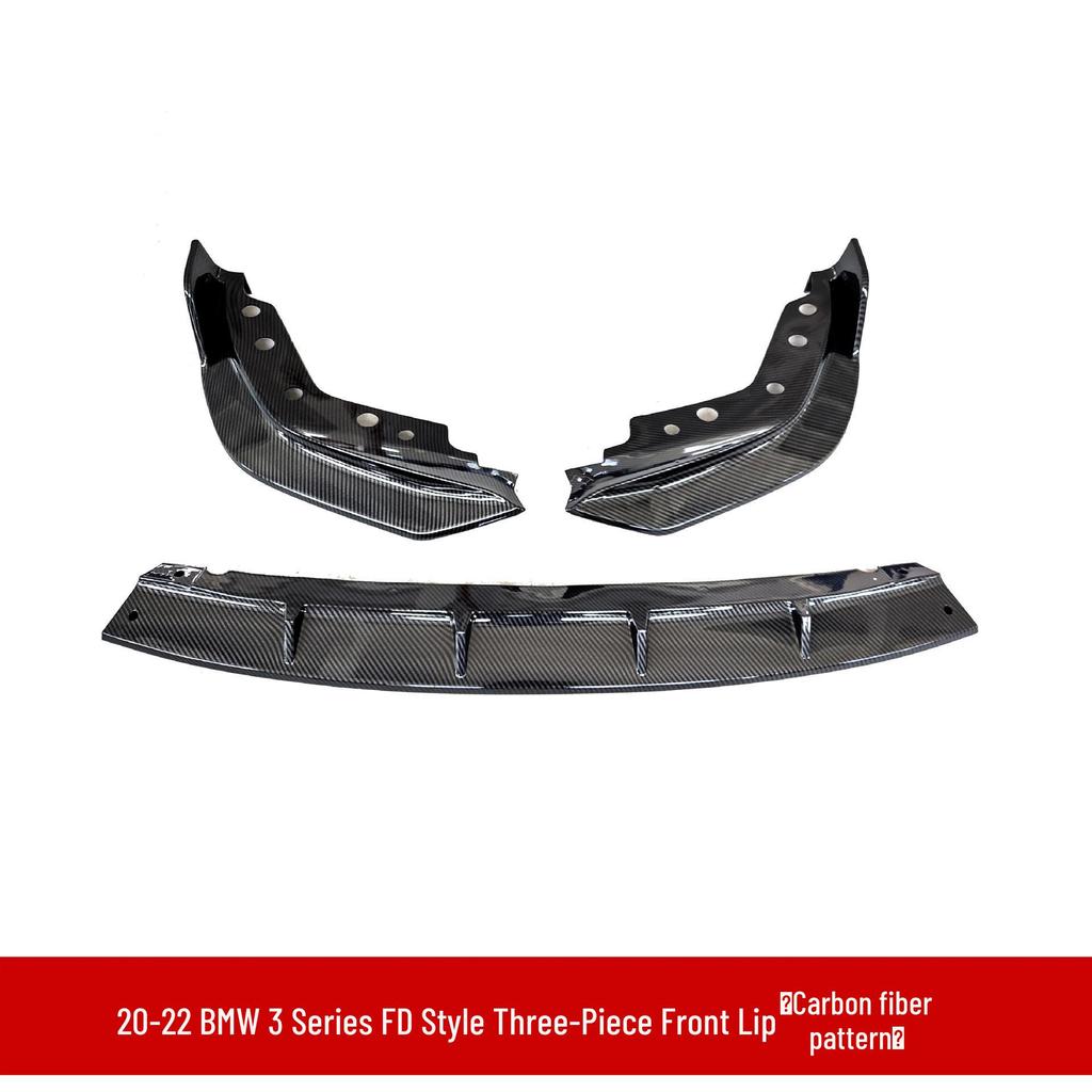 Compatible with 20-22 BMW 3 Series G20: Front Splitter, Lip, Rear Spoiler Body Kit, Corner Spoilers.