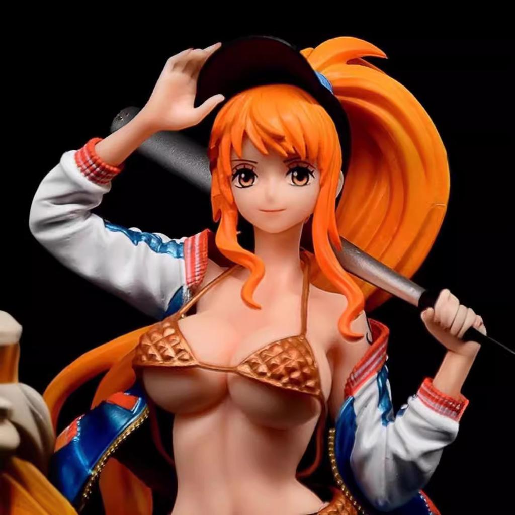 18cm One Piece Nami Anime Figure Thief Cat Nami Figurine Pvc Statue Model Dolls Collectible Room Ornament Children Toys Gifts