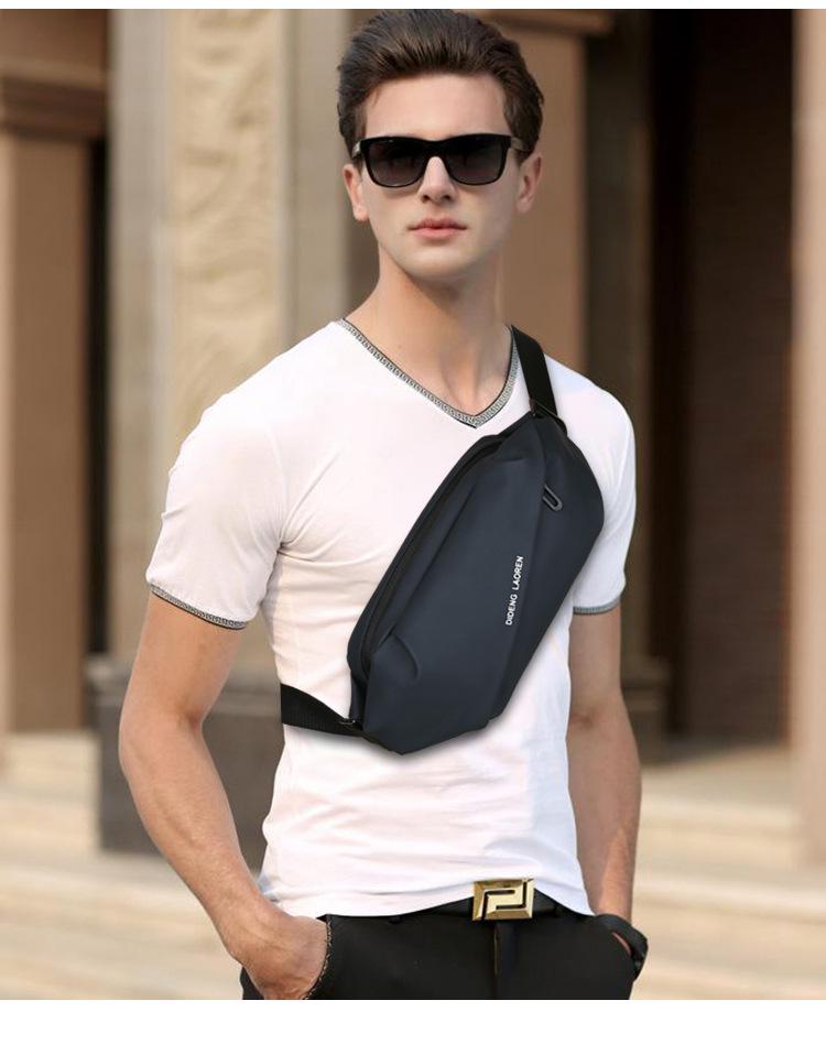 Men's Multifunctional Crossbody Chest Bag for Running, Cycling, and Outdoor Sports