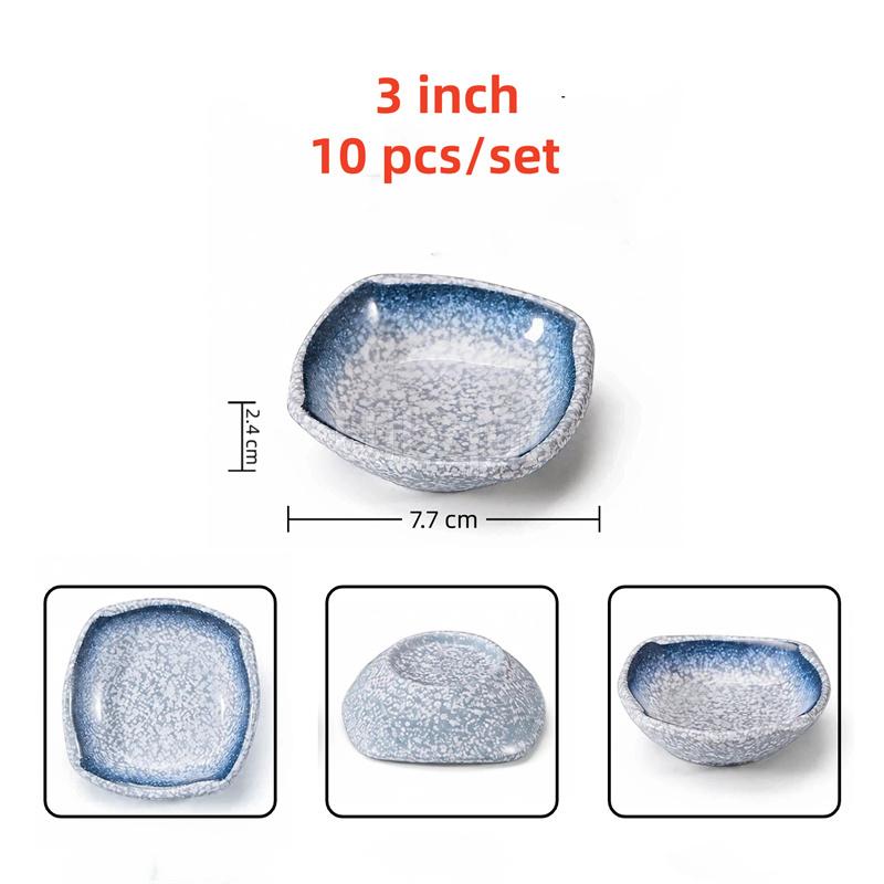 Melamine plastic Japanese style seasoning sauce small dish dipping Sushi soy sauce pepper wasabi Mustard dish oil vinegar plate