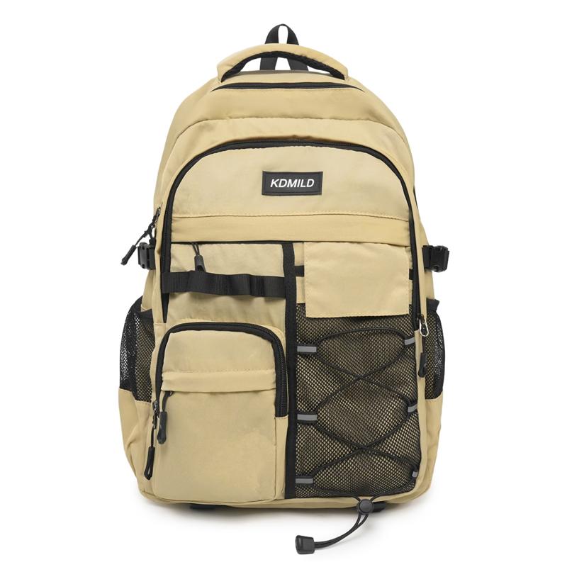 Fashion Backpack for Men & Women – Large Capacity School Bag with Multiple Pockets & Water Bottle Holder – Perfect for Daily Use