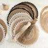 Nordic Style Simple Hand Woven Jute Placemat Plate Mat Retro Restaurant Cotton Linen Decorative Mat Shooting Prop Vase Mat YLE447