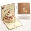 Gifts 3D 3D Pop Up Card Foldable Pop Up Mechanism LED Greeting Card Creative Interactive Birthday Card Birthday Party