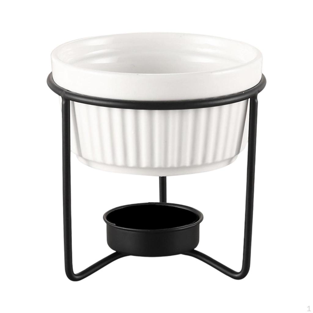 Podgrzewacz do masła Ceramiczny bojler do owoców morza, czekolady, fondue, deseru, owoców