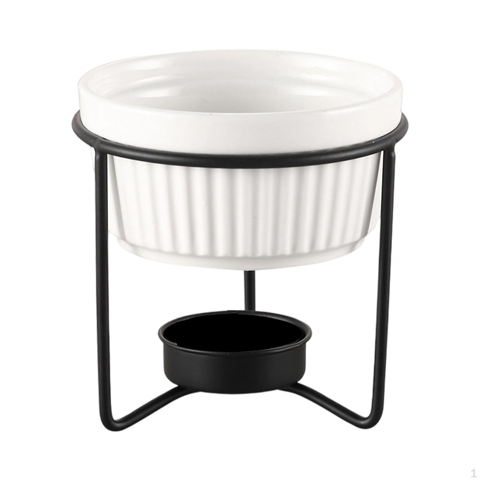 

Керамический котел для подогрева масла для морепродуктов, шоколадная фондю, десерт, фрукты чёрный