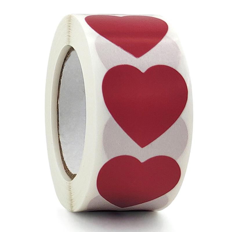

In Stock Pink Heart Stickers and Paper Tags for Valentine s Day Wedding Gift Packaging