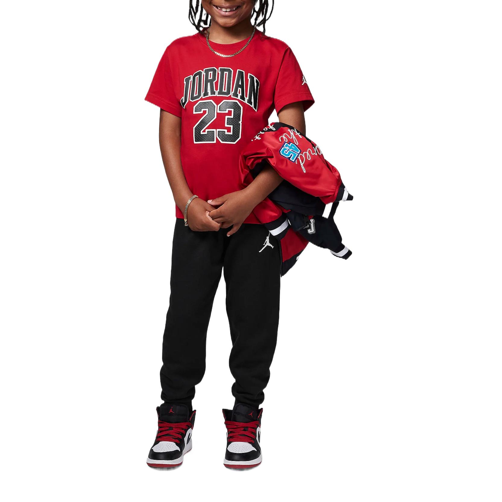 Jordan Casual Sportswear Black/Gym Red Children Aged 3 7 Years Old HQ7796-011 7
