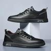 Men'S Shoes Spring Versatile Little White Shoes Men'S Casual Board Shoes Breathable One Pedal Lazy Waterproof Leather Shoes Men