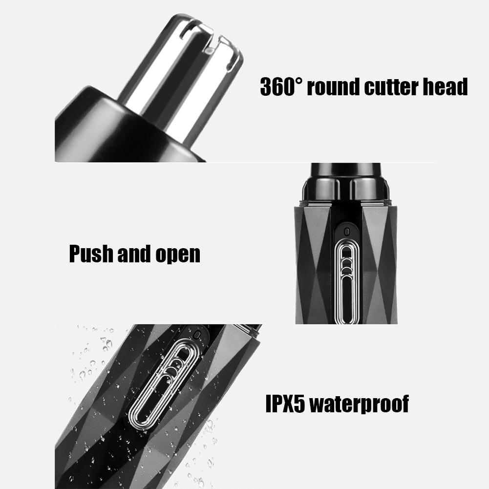Electric Nose Hair Trimmer Men Nose Cleaning Remover Rechargeable Scissors
