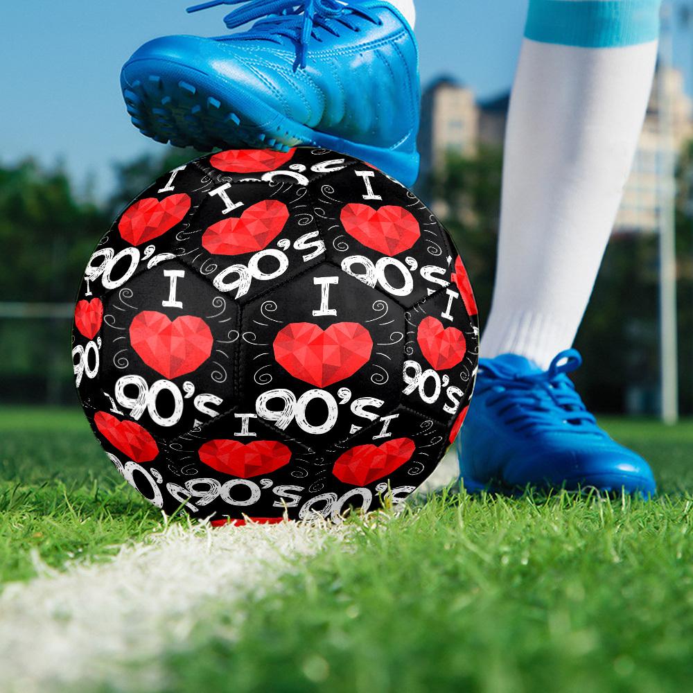 1pc Love S Style Size 5 Soccer Ball Professional Match Training Football Indoor &Outdoor Sports Ball Lightweight Durable c6532