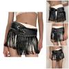 Punk Adjustable Fringe Waistband PU Waist Belt For Women Men Effortless Style Upgrade