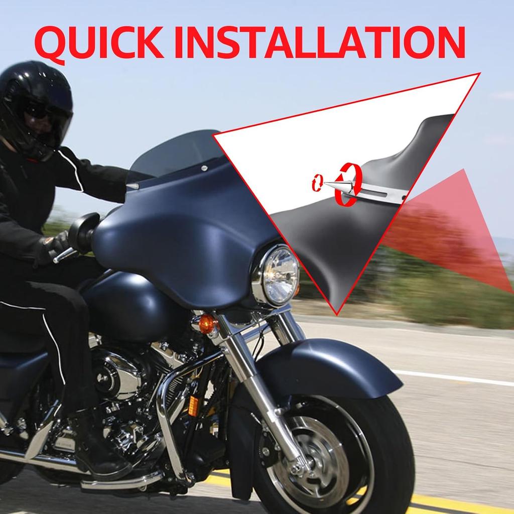 Motorcycle Windshield Bolts, Fairing Bolts Windshield Screws Compatible for Harley Davidson Street Glide Electra Glide Ultra Classic Ultra Limited