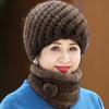 Mink Hat Winter Mink Hair, Mink Hat for Warm Grandma, Middle Aged and Old Lady, Mother's Hat