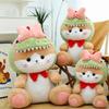 Toy Plush Cat Dinosaur Doll Stuffed Animal Cartoon Bow Soft Toy Home Gift Decor