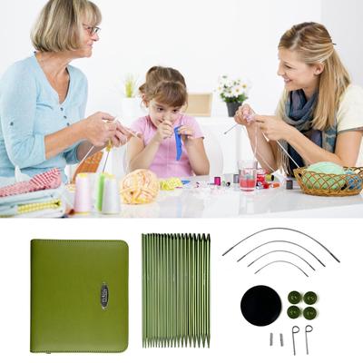 Multifunctional Round Knitting Needle Circular Knitting Needle Set Size 2.2mm-5.0mm Interchangeable Needle Knitting Tool