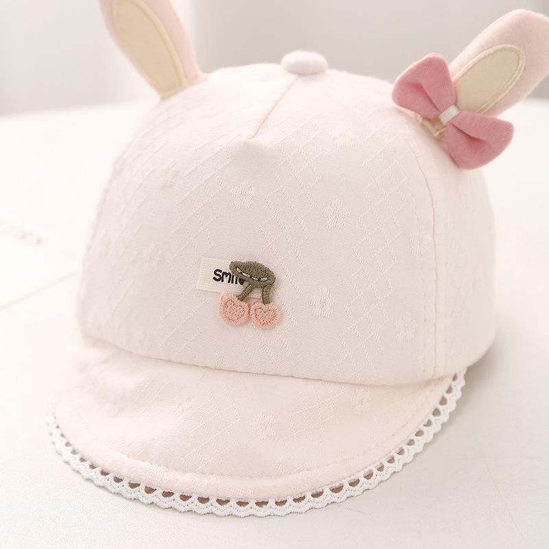 Jarní dětská sluneční čepice, kšilt ve tvaru kachního zobáku, 0-6 měsíců, měkká a roztomilá baseballová čepice na ochranu před sluncem pro dívky