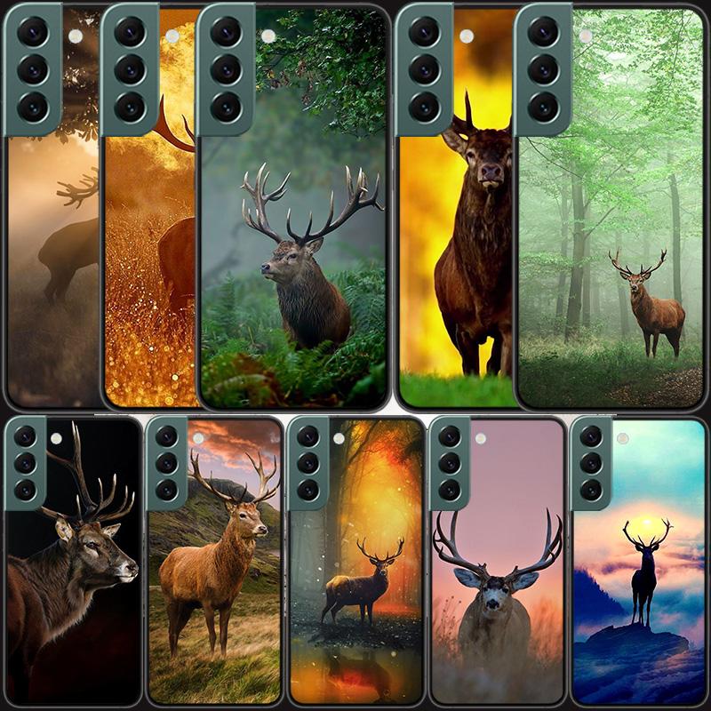 Deer Hunting Camo Phone For Samsung Galaxy S24 S22 Ultra S21 Plus S20 S23 FE Case S10 S10E S9 S8 S7 Edge Cover Silicone Soft Coq