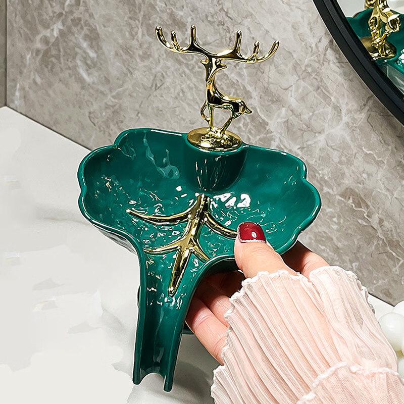 YIXI Leaf Draining Soap Dish