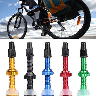 40mm Aluminum Alloy 6Colors Mountain-Bike Tubeless Tires Presta Valves
