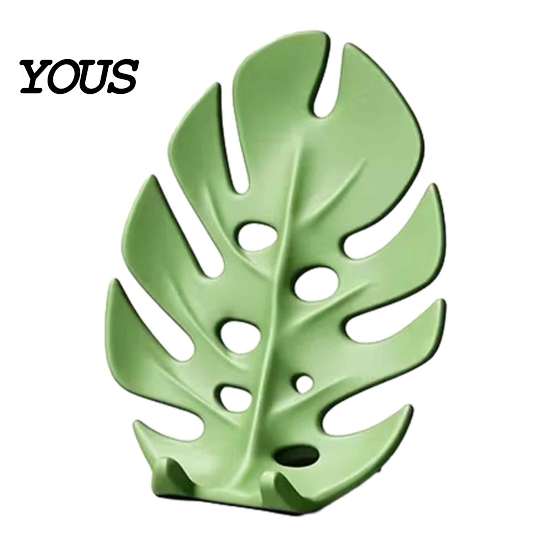 Creative Desktop Organizer for Smartphone 3D Printed Monstera Leaf Phone Holder, Cute Cell Stand, Decorative Tropical Unique Decor Home Mount